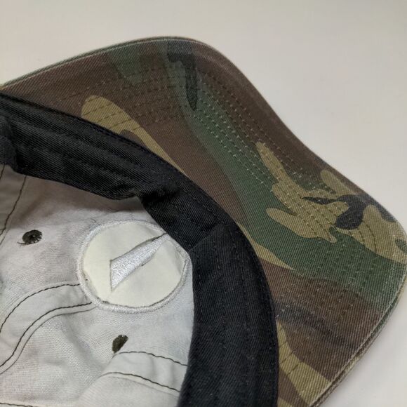 Port Authority Men's Strapback Camo Hat OSFA The Edge Embroidered Logo - Picture 10 of 11